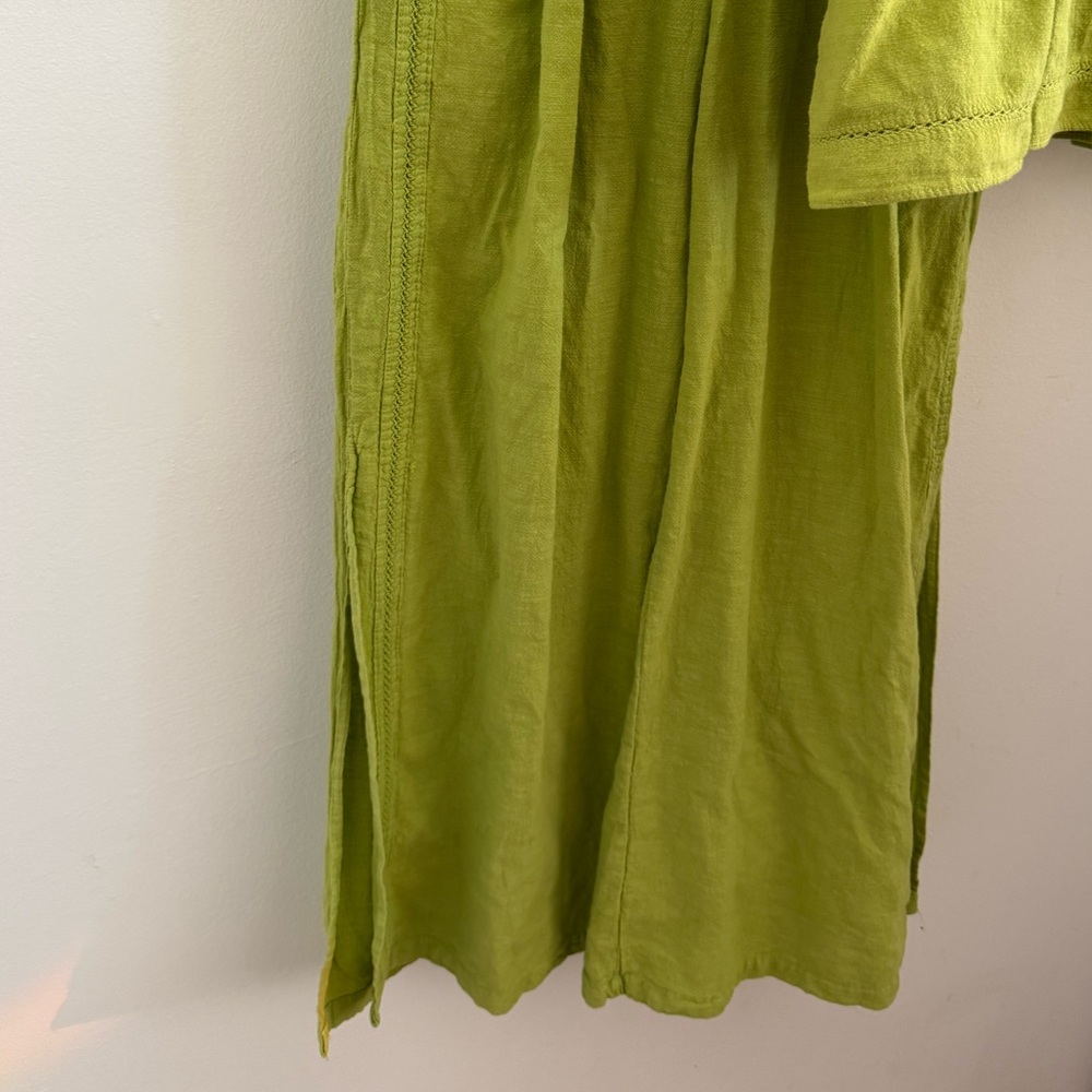 Green Women's Breezy Wide Leg Pants - Picture 6 of 6